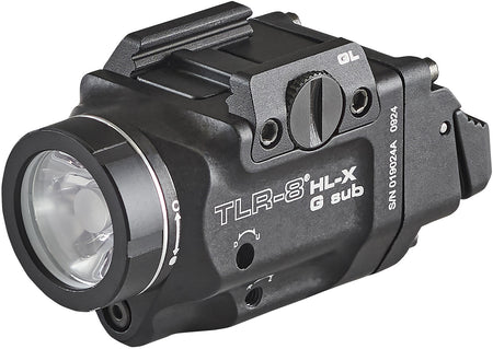 Streamlight 69476 TLR-8 Glock 43x/48 Rail Mount Light 1,000 Lumens Green Aiming Laser Black