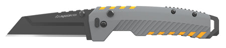 Outdoor Edge Razor XD2 3" Folding Plain 420J2 Stainless Knife – XDS230AC, Gray/Yellow Handle