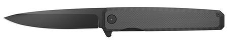 Outdoor Edge Peleus Folding Plain Clip Point 3.10" Black Oxide 8Cr13MoV G10 Handle