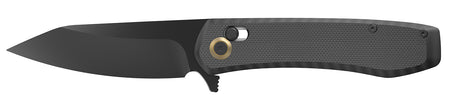 Outdoor Edge Sentinel Folding Plain Drop Point 3.15" Black Oxide 8Cr13MoV G10 Handle