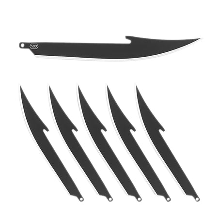 Outdoor Edge 5" Boning/Fillet Plain Replaceable Blade Knife, 420J2 SS, 6 Blades