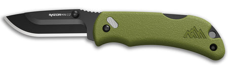 Outdoor Edge RazorMini Folding Plain 2.20" 420J2 SS Blade OD Green Polymer Handle