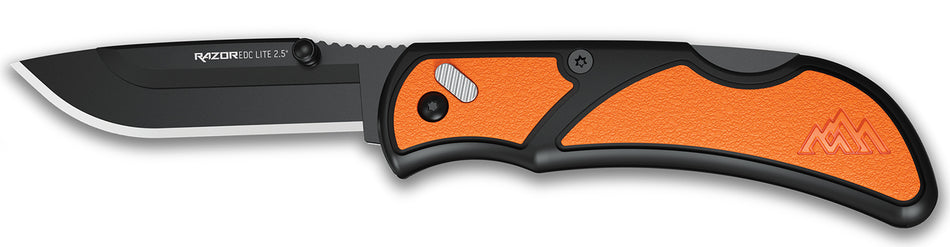 Outdoor Edge RCB252C RazorLite EDC 2.50" Plain 420J2 SS Blade Black Oxide Glass-Filled Nylon Handle