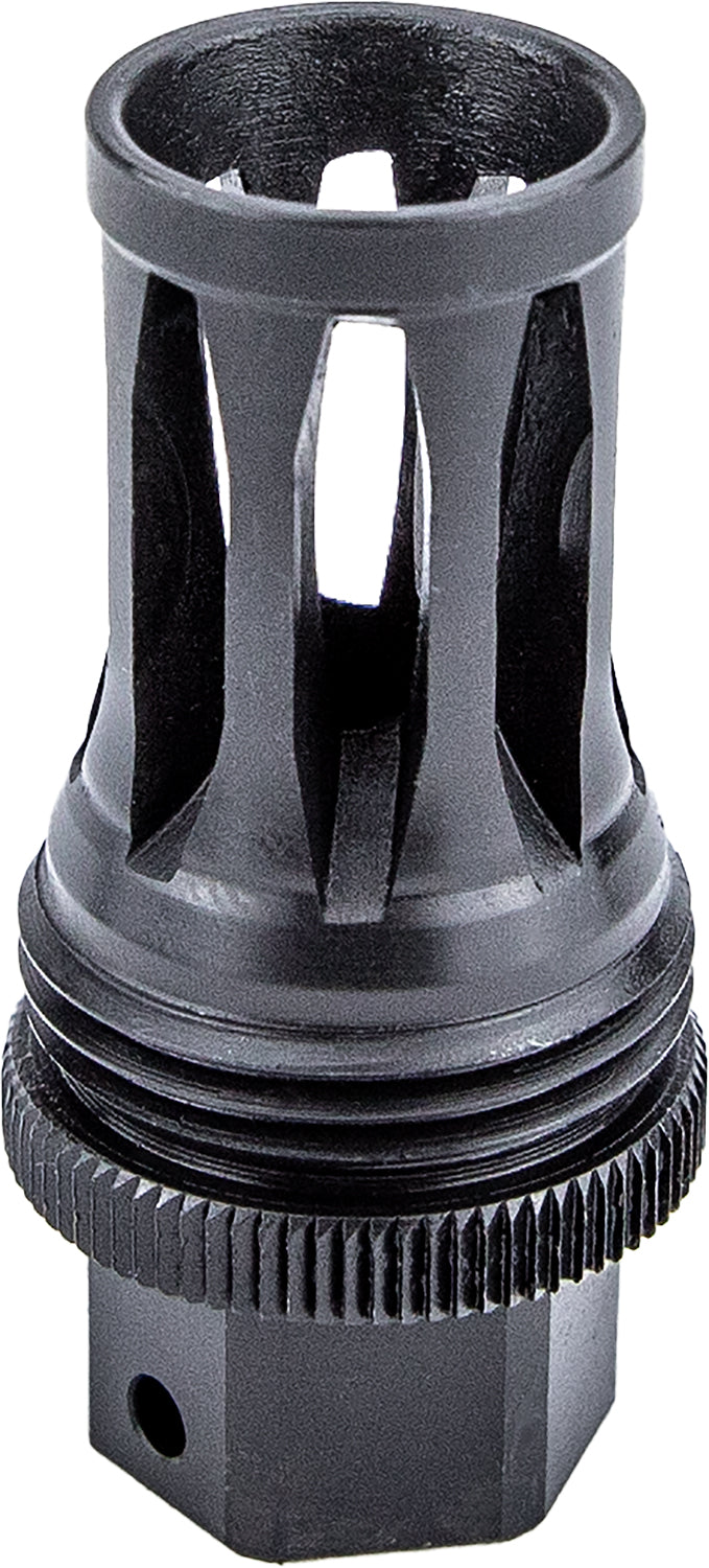 KGM QD Flash Hider Black Nitride Steel Muzzle Device 1/2"-28 tpi