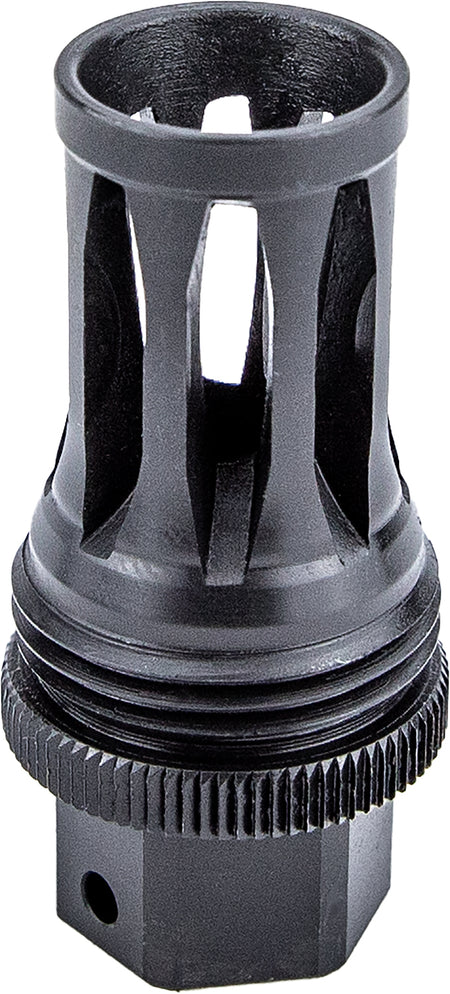 KGM QD Flash Hider Black Nitride Steel Muzzle Device 1/2"-28 tpi