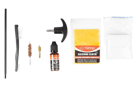 Tapco TAP22080 Complete Handgun Cleaning Kit 38 Cal 357 9mm Black