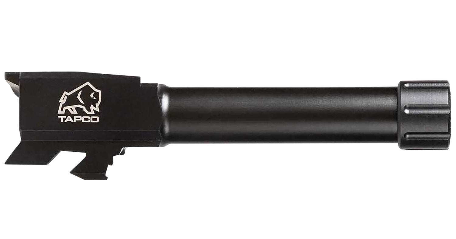 Tapco TAP22003 Glock 43/43x 9mm Threaded Drop-In Barrel Black Nitride Stainless Steel