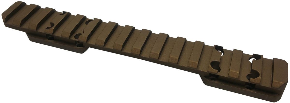 Talley PX0SB735 One-Piece Picatinny Rail Smoked Bronze Cerakote Fits Browning X-Bolt Magnum Action