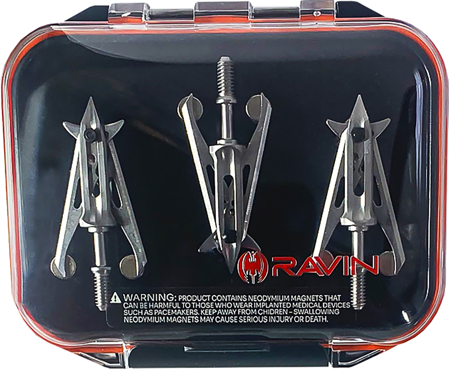 Ravin Crossbows R109 Magnetic Broadhead Case Clear/Black