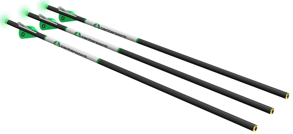 Centerpoint C1013 20" Crossbow Arrows 400 GR 3 Per Pack