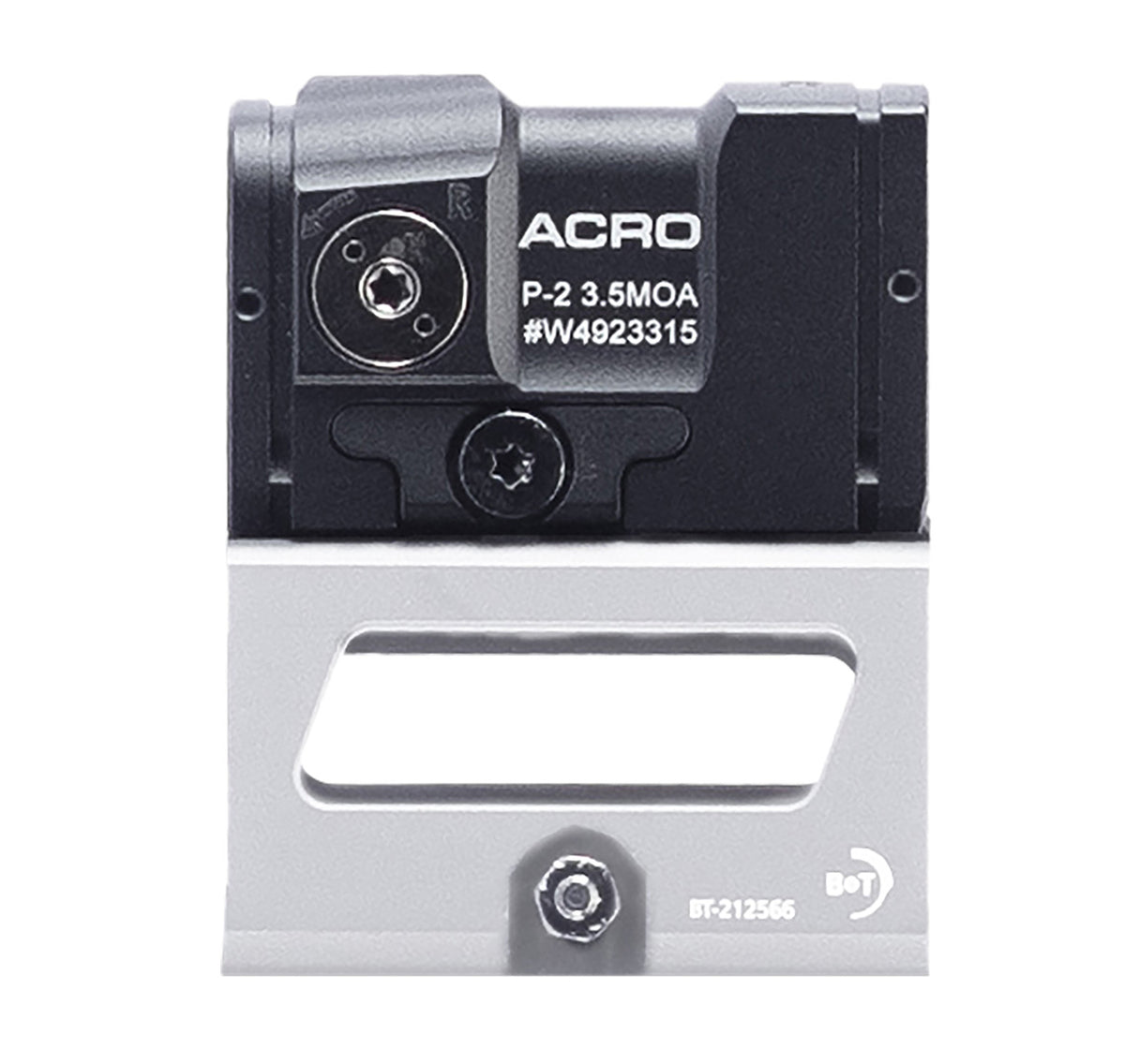 Aimpoint ACRO P-2 White Finish 1x 3.5 MOA Red Dot with B&T QD 39mm Mount