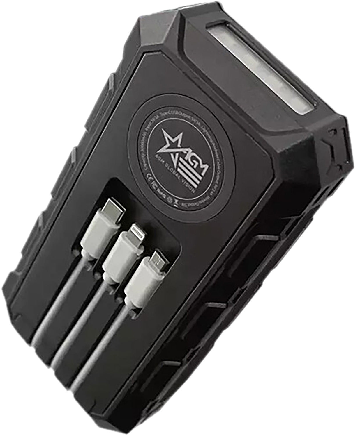 AGM Global Vision 6628XPB31 Shockproof Solar Power Bank 5V Black 30000mAh