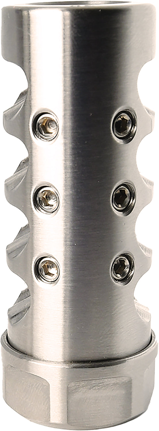APA G4L5860S Gen 4 Little Bastard Stainless Muzzle Brake 6mm 5/8"x24 Tunable Top Ports
