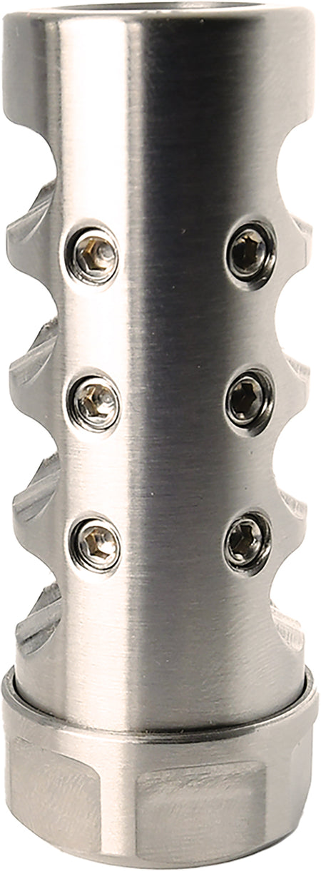APA G4L5865S Gen 4 Little Bastard Stainless Muzzle Brake 6.5mm 5/8"x24 Tunable Top Ports