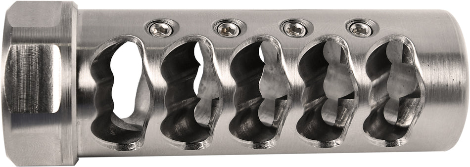 APA G4F5865S Gen 4 Fat Bastard Stainless Muzzle Brake 6.5mm 5/8"x24 Tunable Top Ports