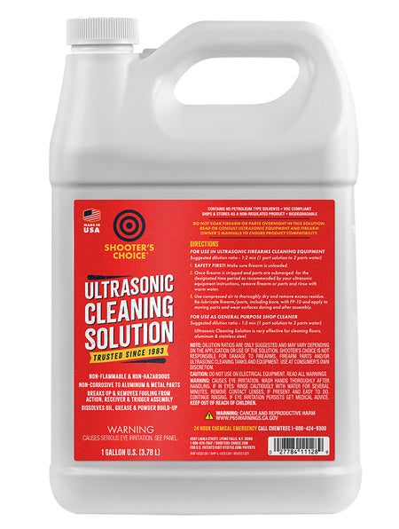Shooters Choice Ultrasonic Cleaning Solution for Firearms 128 oz Bottle