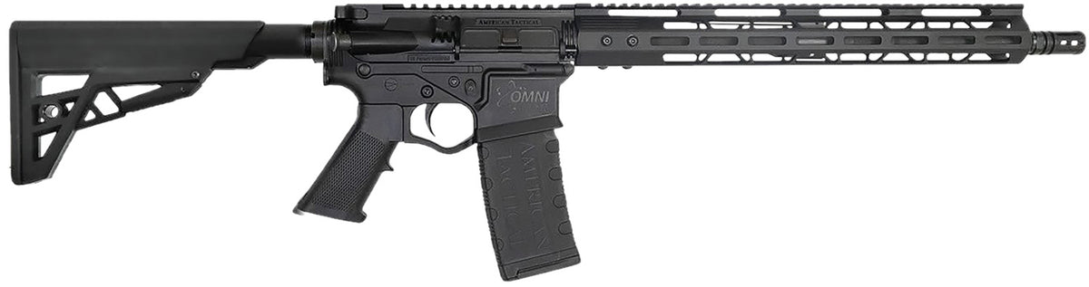 ATI ATIGOMX556ML15 Omni Hybrid 5.56x45mm 30+1 16" Black Threaded Barrel, Black Picatinny Rail Polymer Receiver, 15" M-LOK Handguard, Adjustable Black Synthetic Stock, Black Polymer Grip