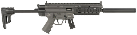 ATI GERGGSG1610S GSG-16 22LR 10+1 16.25" Black Non-Threaded Barrel, Smoke Gray Picatinny Rail Polymer Receiver, M-LOK Handguards, Collapsible w/Storage Compartment Black Synthetic Stock, Smoke Gray P