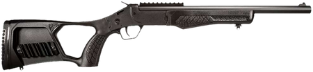 Rossi SSPS45-BKFS Survival 45 Colt (Long Colt)/410 Bore Single Shot 16" Black Oxide Alloy Steel Barrel, Black Picatinny Rail Polymer Receiver, Thumbhole w/Shell Holder Black Polymer Stock