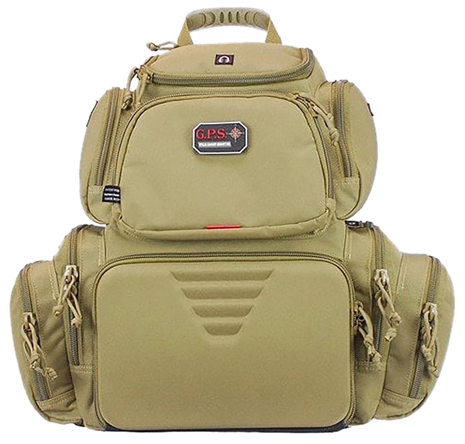 GPS GPS1711BPT Tan Handgunner Backpack 1000D Nylon with Visual ID Storage System