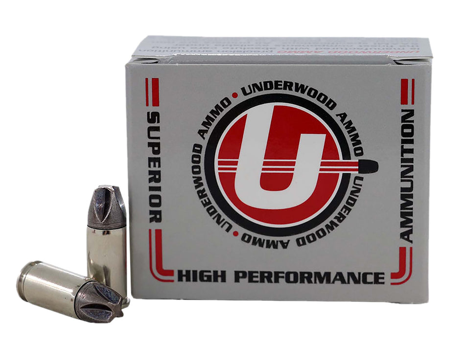 Underwood Ammo 9mm Luger / Parabellum Platinum Edition Xtreme Defender +P 68 grain Solid Monolithic ammunition