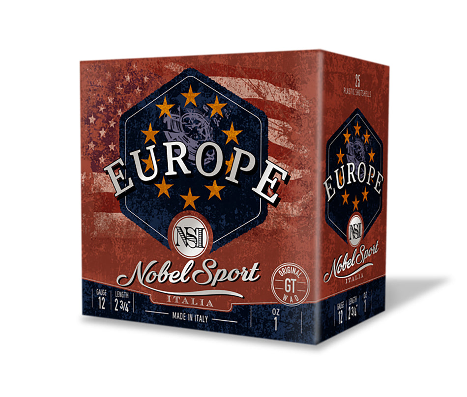 Eurosports LLC 12 Gauge Shotgun Ammo NobelSport Italia NobelSport Europe 2-3/4" 1 oz #8