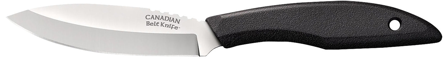 Cold Steel Canadian Belt Knife 4" Drop Point Fixed Blade, Sub-Zero Quenched 4116 Stainless, Polymer Handle