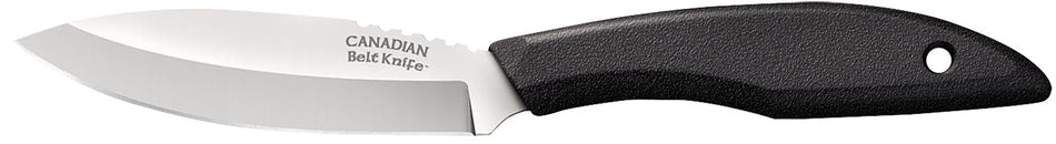 Cold Steel Canadian Belt Knife 4" Drop Point Fixed Blade, Sub-Zero Quenched 4116 Stainless, Polymer Handle