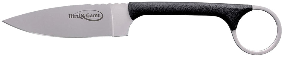Cold Steel Bird & Game 3.50" Fixed AUS-8A SS Drop Point Blade, Black Polymer Handle, Includes Sheath