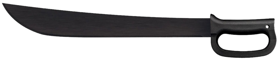 Cold Steel Latin D-Guard 18" 65Mn Carbon Steel Machete, Black Polypropylene D-Guard Handle, Includes Sheath
