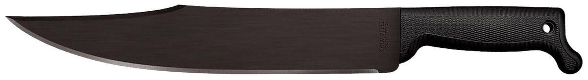 Cold Steel CS97BWM12S 12" Bowie Machete Baked-On Anti Rust Carbon Steel Blade Black Handle w/ Sheath