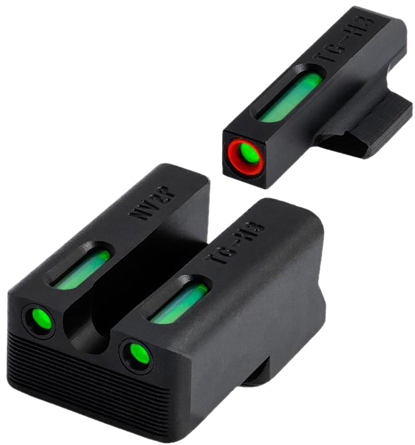 TruGlo TG13RS3PC TFX Pro Day Night Tritium Fiber Optic Orange Outline Front/Rear Sights