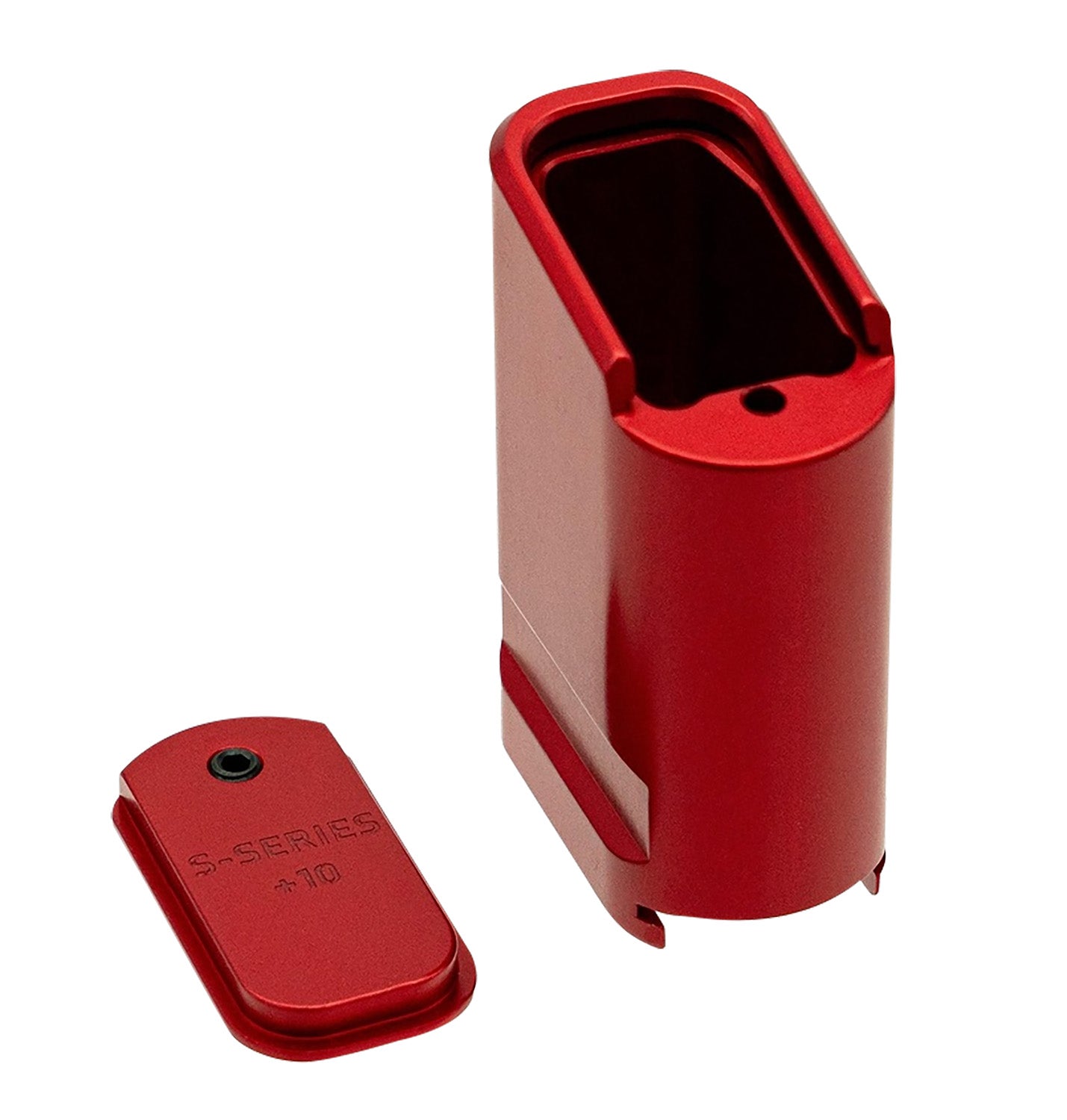 Shield Arms 10-Round Magazine Extension Compatible with S15 Magazine, Red Anodized Aluminum