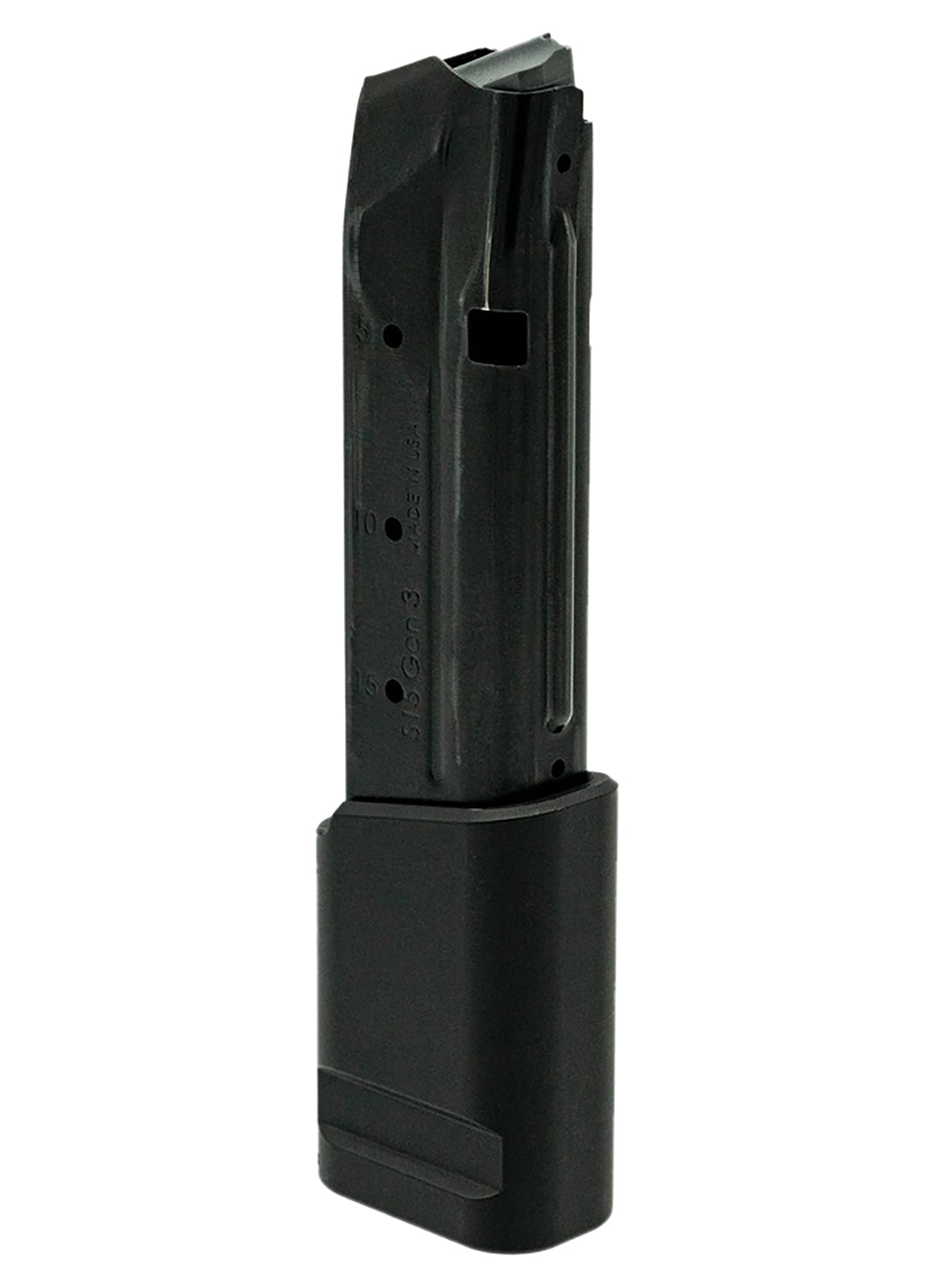 Shield Arms Black Aluminum Extended 10rd Magazine Insert for S15 Magazines
