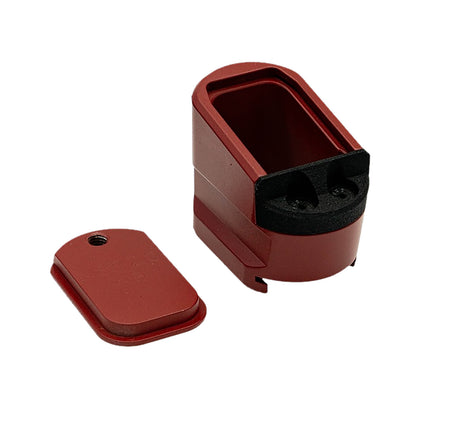 Shield Arms MPME5RED Red Aluminum +5 Magazine Extension for Shield Arms M&P 2.0