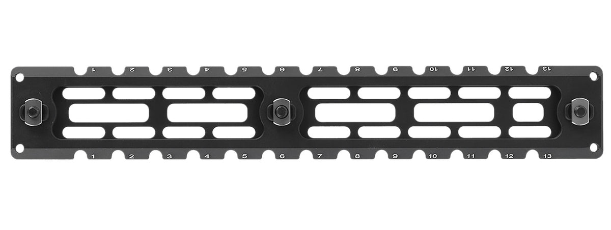 Leapers TLUMA03 M-LOK ARCA Rail 6 Slot 9.40" Matte Black 7075-T6 Aluminum