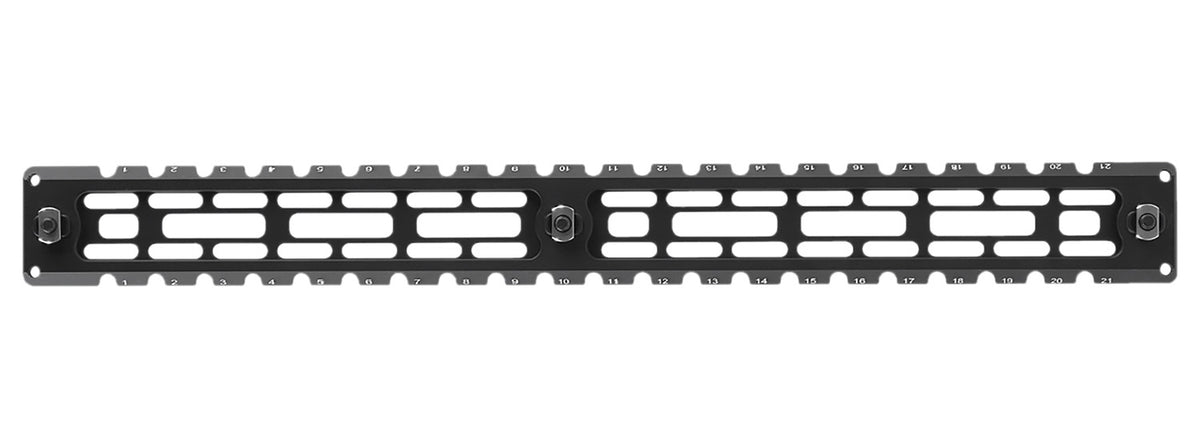 Leapers TLUMA04 M-LOK ARCA Rail 9 Slot 14.20" Matte Black 7075-T6 Aluminum
