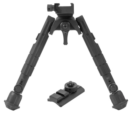 Leapers TLBP01B Aluminum Bipod Black Anodized 7-9 Inch