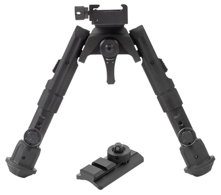 Leapers TLBP02B Recon 360 Matte Black Bipod 5.60-7.20 Inch Aluminum