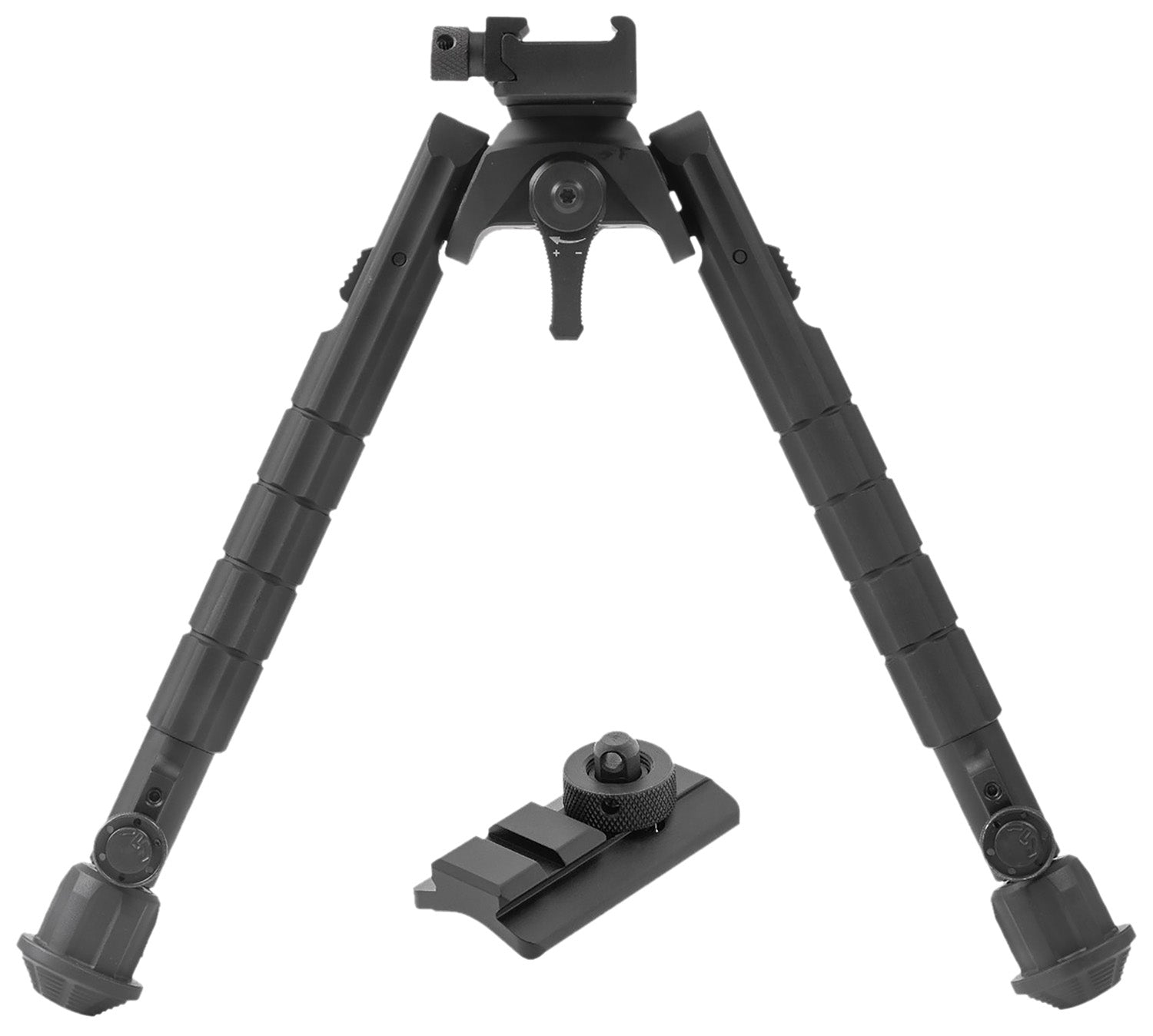 Leapers TLBP03B Aluminum Bipod Black Anodized 8-12 Inch
