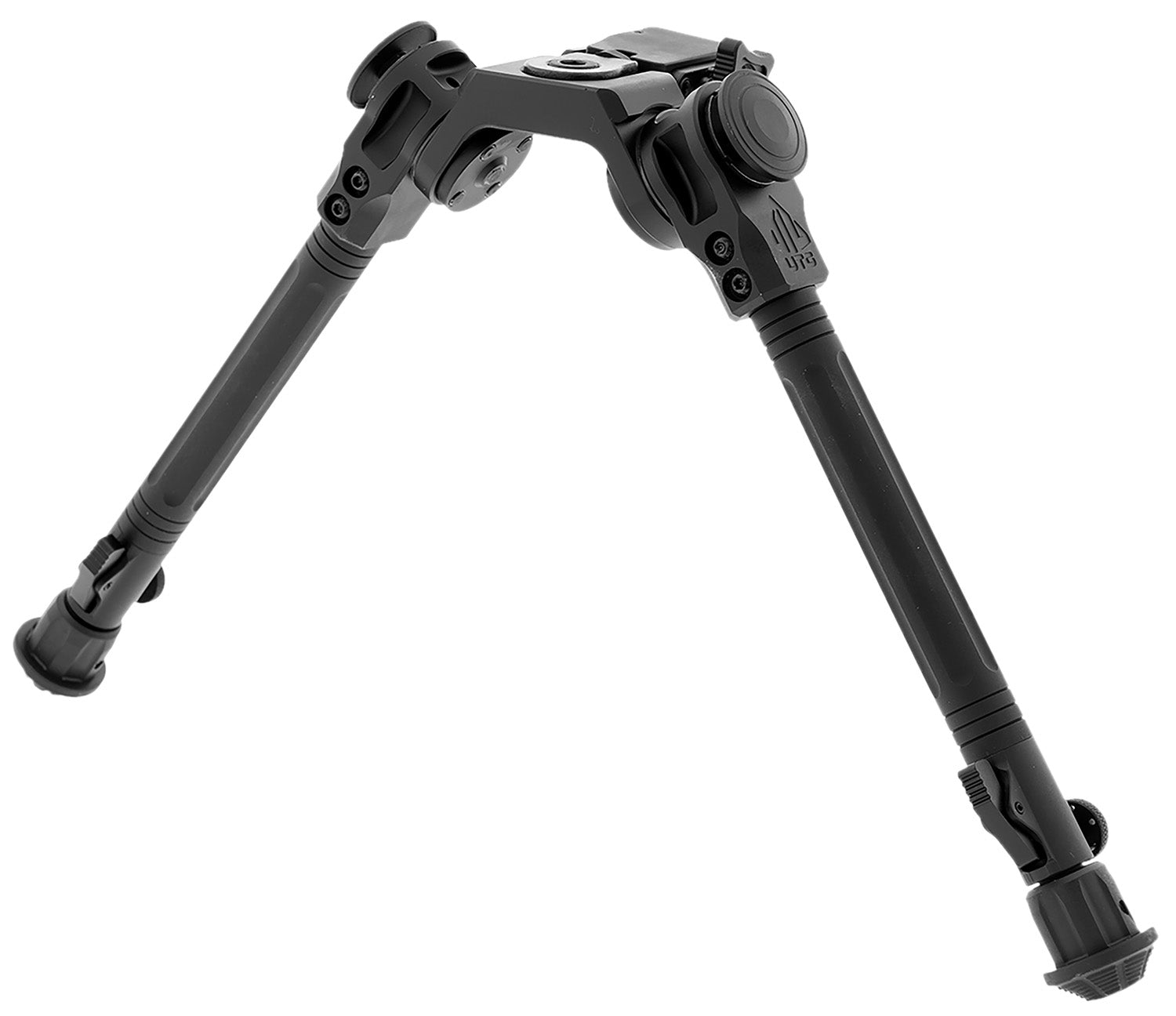 Leapers TLBPOB01A Aluminum Steel Bipod Black Anodized 7.30-11.40 Inch