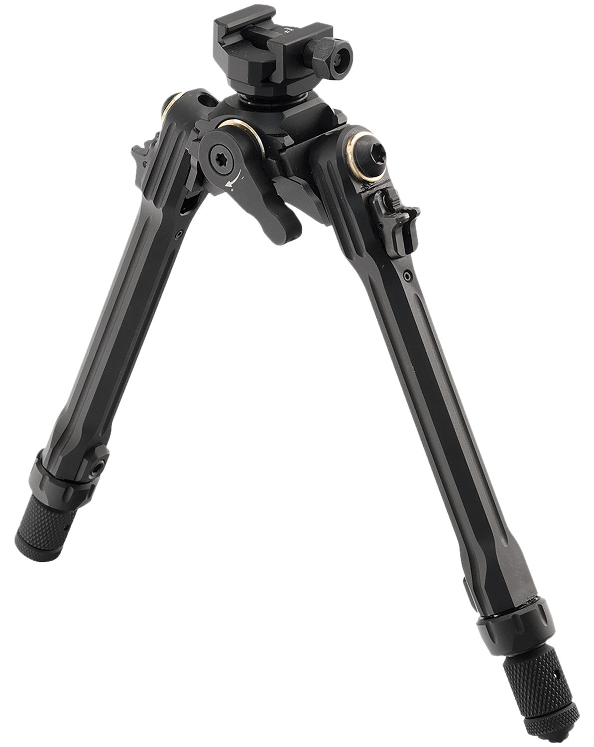 Leapers TLUBP01 Aluminum Steel Bipod Black Anodized 8.50-11 Inch