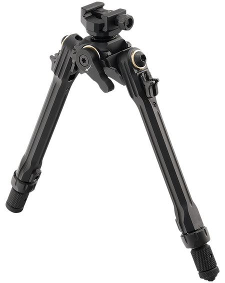 Leapers TLUBP01 Aluminum Steel Bipod Black Anodized 8.50-11 Inch