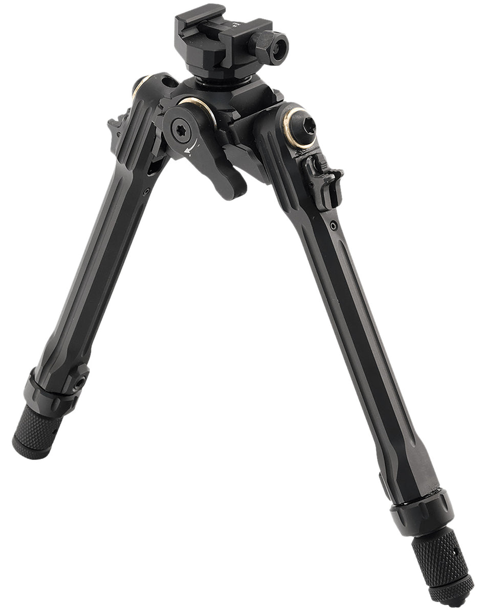 Leapers TLUBP01 Aluminum Steel Bipod Black Anodized 8.50-11 Inch