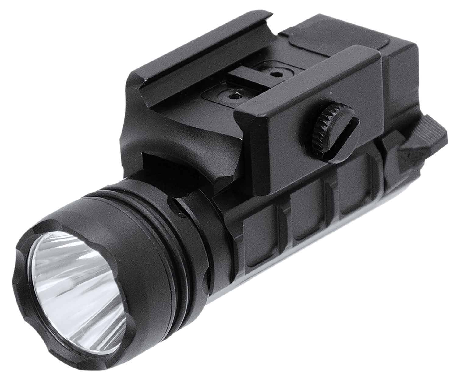 Leapers 400 Lumen Pistol Flashlight LTELP123RA Black Aluminum with Picatinny Rail Mount
