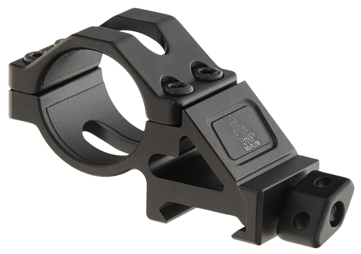 UTG RGFL138 Angled Offset Flashlight Ring Mount Picatinny Black Anodized