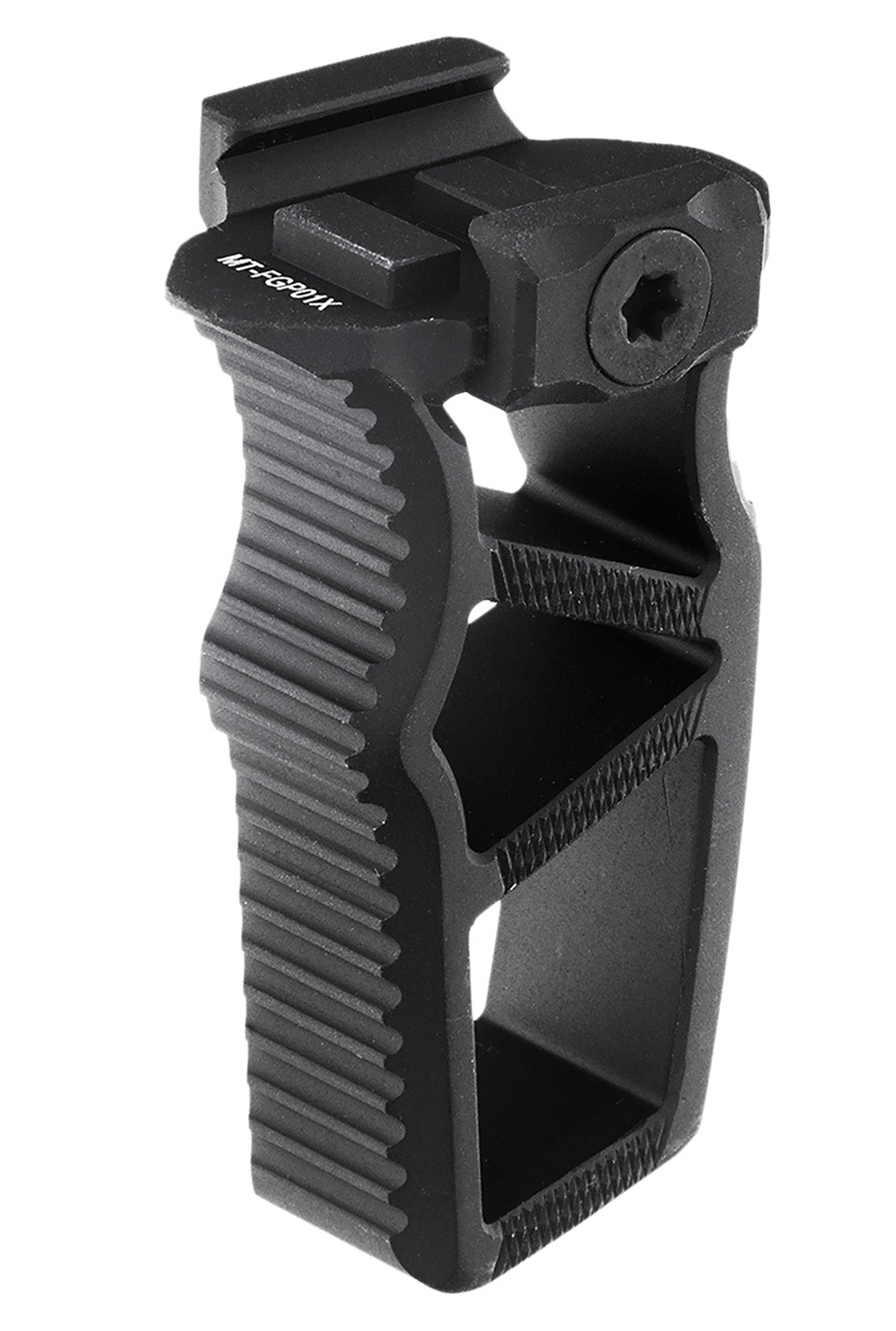 Leapers MTFGP01X Bidirectional Ultra Slim Angled Foregrip CNC Aluminum Matte Black