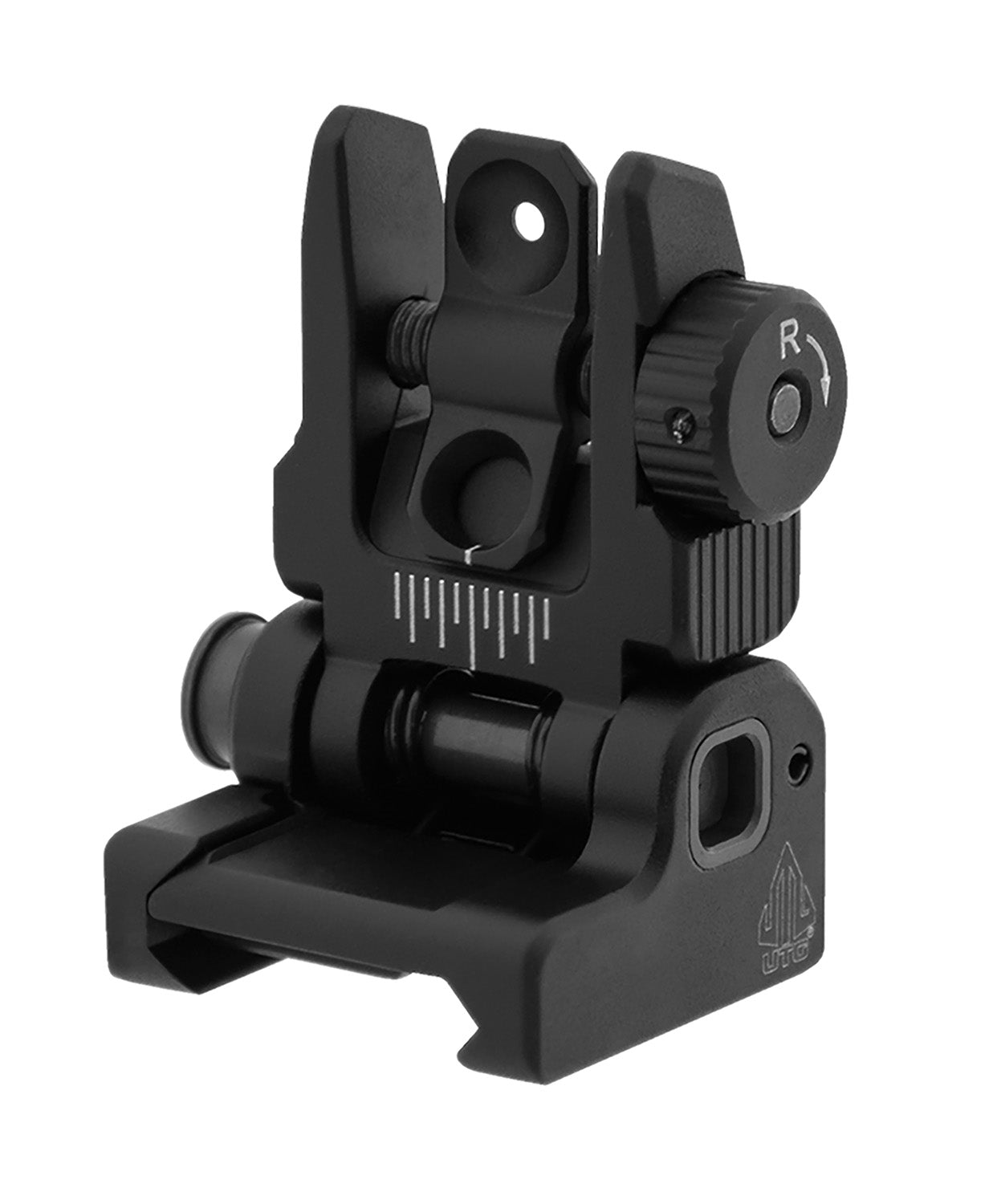 UTG MNT957 ACCU-SYNC Rear Flip-Up Iron Sight Dual Aperture Picatinny/Weaver