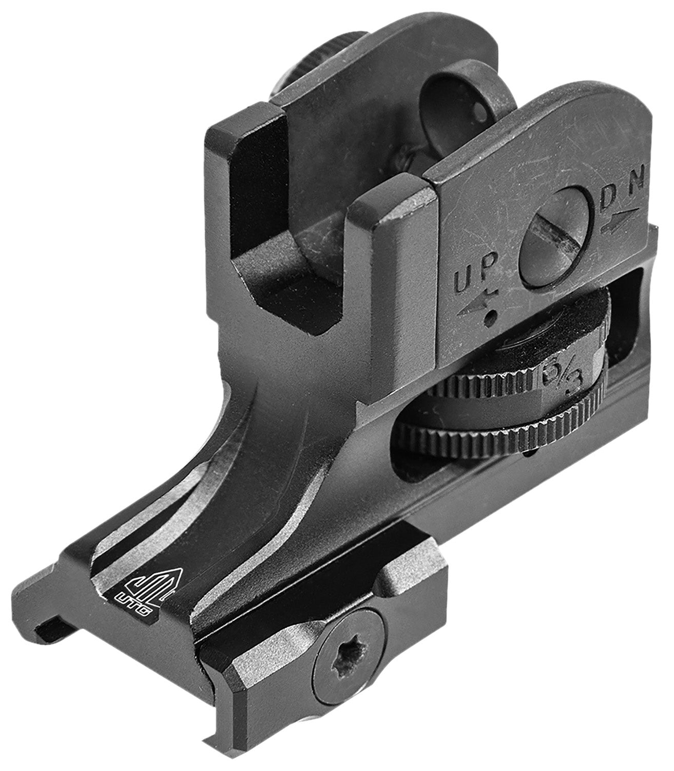 UTG MT950RS03 A2 Super Slim Fixed Rear Sight Windage and Elevation Adjustment