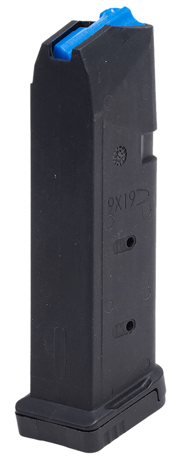 Leapers RBTGL915 9mm Glock 15rd Black Polymer Magazine